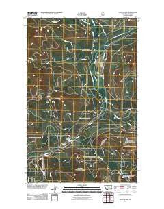 Wolf Prairie Montana Historical topographic map, 1:24000 scale, 7.5 X 7.5 Minute, Year 2011
