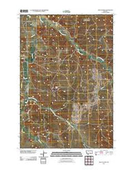 Wolf School Montana Historical topographic map, 1:24000 scale, 7.5 X 7.5 Minute, Year 2011