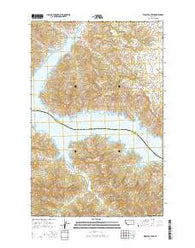 Wolfe Coulee Montana Current topographic map, 1:24000 scale, 7.5 X 7.5 Minute, Year 2014