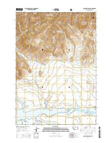 Wolverine Creek Montana Current topographic map, 1:24000 scale, 7.5 X 7.5 Minute, Year 2014
