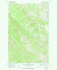 Wood Lake Montana Historical topographic map, 1:24000 scale, 7.5 X 7.5 Minute, Year 1970