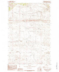 Woodhawk Hill Montana Historical topographic map, 1:24000 scale, 7.5 X 7.5 Minute, Year 1985