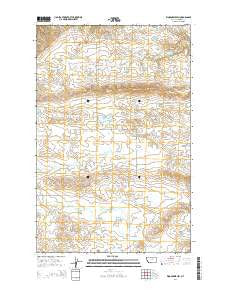 Woodhawk Hill Montana Current topographic map, 1:24000 scale, 7.5 X 7.5 Minute, Year 2014