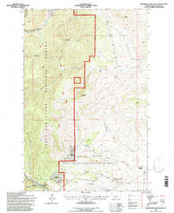 Woodhurst Mountain Montana Historical topographic map, 1:24000 scale, 7.5 X 7.5 Minute, Year 1995