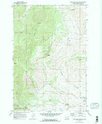 Woodhurst Mountain Montana Historical topographic map, 1:24000 scale, 7.5 X 7.5 Minute, Year 1970