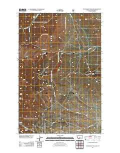 Woodhurst Mountain Montana Historical topographic map, 1:24000 scale, 7.5 X 7.5 Minute, Year 2011