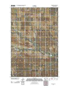 Woodrow Montana Historical topographic map, 1:24000 scale, 7.5 X 7.5 Minute, Year 2011