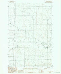 Woodrow Montana Historical topographic map, 1:24000 scale, 7.5 X 7.5 Minute, Year 1983