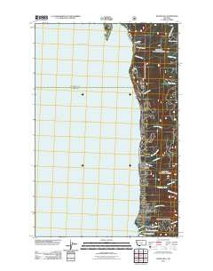 Woods Bay Montana Historical topographic map, 1:24000 scale, 7.5 X 7.5 Minute, Year 2011
