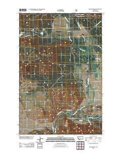 Woodworth Montana Historical topographic map, 1:24000 scale, 7.5 X 7.5 Minute, Year 2011