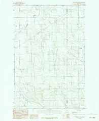 Woodworth Hill Montana Historical topographic map, 1:24000 scale, 7.5 X 7.5 Minute, Year 1983