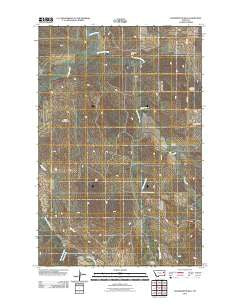 Woodworth Hill Montana Historical topographic map, 1:24000 scale, 7.5 X 7.5 Minute, Year 2011
