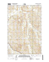 Woodworth Hill Montana Current topographic map, 1:24000 scale, 7.5 X 7.5 Minute, Year 2014