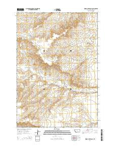 Woody Creek Camp Montana Current topographic map, 1:24000 scale, 7.5 X 7.5 Minute, Year 2014