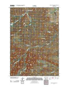 Woody Mountain Montana Historical topographic map, 1:24000 scale, 7.5 X 7.5 Minute, Year 2011