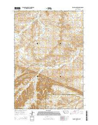 Woody Mountain Montana Current topographic map, 1:24000 scale, 7.5 X 7.5 Minute, Year 2014