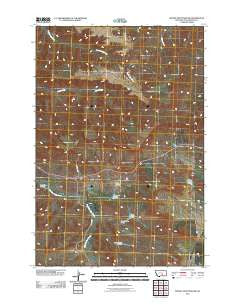 Woody Mountain NW Montana Historical topographic map, 1:24000 scale, 7.5 X 7.5 Minute, Year 2011