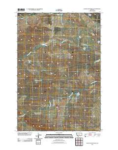 Woody Mountain SE Montana Historical topographic map, 1:24000 scale, 7.5 X 7.5 Minute, Year 2011
