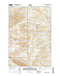 Woody Mountain SE Montana Current topographic map, 1:24000 scale, 7.5 X 7.5 Minute, Year 2014