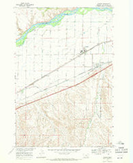 Worden Montana Historical topographic map, 1:24000 scale, 7.5 X 7.5 Minute, Year 1967
