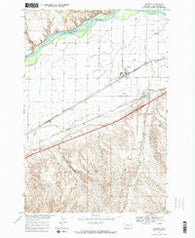 Worden Montana Historical topographic map, 1:24000 scale, 7.5 X 7.5 Minute, Year 1967