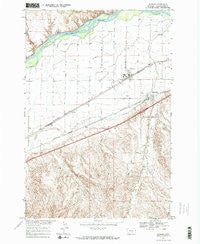 Worden Montana Historical topographic map, 1:24000 scale, 7.5 X 7.5 Minute, Year 1967