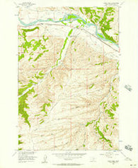 Work Creek Montana Historical topographic map, 1:24000 scale, 7.5 X 7.5 Minute, Year 1956