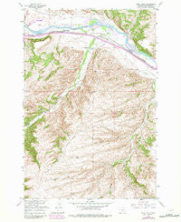 Work Creek Montana Historical topographic map, 1:24000 scale, 7.5 X 7.5 Minute, Year 1956