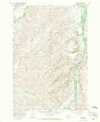 Wyola Montana Historical topographic map, 1:24000 scale, 7.5 X 7.5 Minute, Year 1967