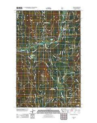 Yaak Montana Historical topographic map, 1:24000 scale, 7.5 X 7.5 Minute, Year 2011