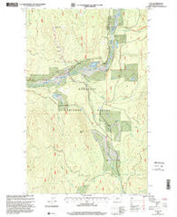 Yaak Montana Historical topographic map, 1:24000 scale, 7.5 X 7.5 Minute, Year 1997