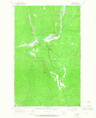 Yaak Montana Historical topographic map, 1:24000 scale, 7.5 X 7.5 Minute, Year 1963