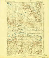 Yantic Montana Historical topographic map, 1:62500 scale, 15 X 15 Minute, Year 1904
