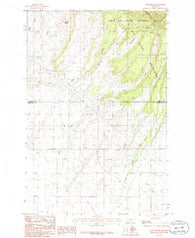Yaple Bench Montana Historical topographic map, 1:24000 scale, 7.5 X 7.5 Minute, Year 1986