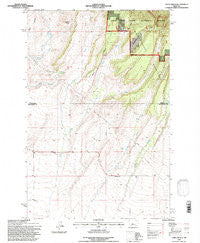Yaple Bench Montana Historical topographic map, 1:24000 scale, 7.5 X 7.5 Minute, Year 1995