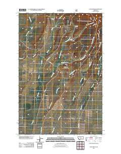 Yaple Bench Montana Historical topographic map, 1:24000 scale, 7.5 X 7.5 Minute, Year 2011