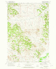 Yarger Butte Montana Historical topographic map, 1:24000 scale, 7.5 X 7.5 Minute, Year 1973