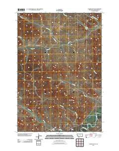 Yarger Butte Montana Historical topographic map, 1:24000 scale, 7.5 X 7.5 Minute, Year 2011