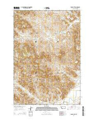 Yarger Butte Montana Current topographic map, 1:24000 scale, 7.5 X 7.5 Minute, Year 2014