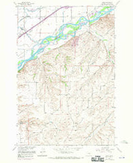 Yegen Montana Historical topographic map, 1:24000 scale, 7.5 X 7.5 Minute, Year 1956