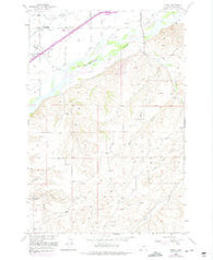 Yegen Montana Historical topographic map, 1:24000 scale, 7.5 X 7.5 Minute, Year 1956