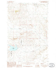 Yellow Water Reservoir Montana Historical topographic map, 1:24000 scale, 7.5 X 7.5 Minute, Year 1986