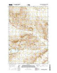 Yellow Water Reservoir Montana Current topographic map, 1:24000 scale, 7.5 X 7.5 Minute, Year 2014