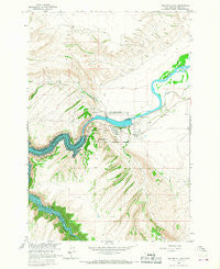 Yellowtail Dam Montana Historical topographic map, 1:24000 scale, 7.5 X 7.5 Minute, Year 1964