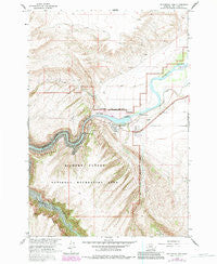 Yellowtail Dam Montana Historical topographic map, 1:24000 scale, 7.5 X 7.5 Minute, Year 1964