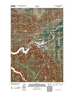 Yellowtail Dam Montana Historical topographic map, 1:24000 scale, 7.5 X 7.5 Minute, Year 2011