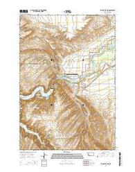 Yellowtail Dam Montana Current topographic map, 1:24000 scale, 7.5 X 7.5 Minute, Year 2014
