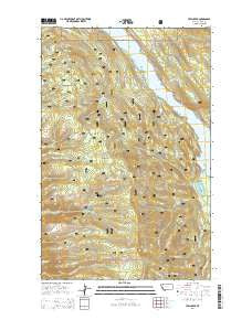 Yew Creek Montana Current topographic map, 1:24000 scale, 7.5 X 7.5 Minute, Year 2014