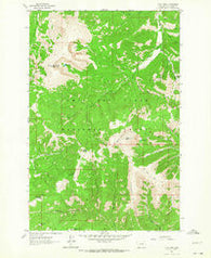 Yogo Peak Montana Historical topographic map, 1:24000 scale, 7.5 X 7.5 Minute, Year 1961