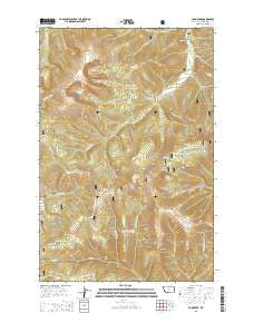 Yogo Peak Montana Current topographic map, 1:24000 scale, 7.5 X 7.5 Minute, Year 2014